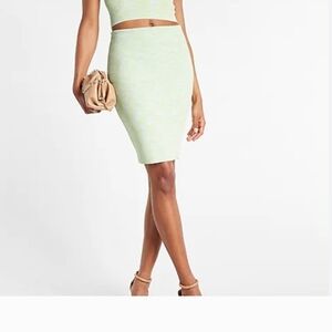 Express Light Green Skirt Set